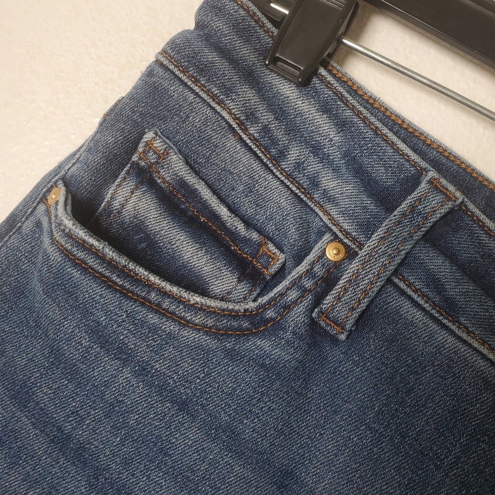 KUT from the Kloth Reese High Rise Fab Ab Ankle Straight Leg Jeans Blue Size 10 - Picture 12 of 13